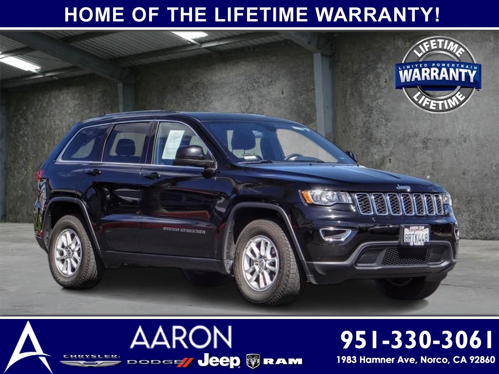 Diamond Black Crystal Pearlcoat Used 2020 Jeep Grand Cherokee Laredo in Norco, CA