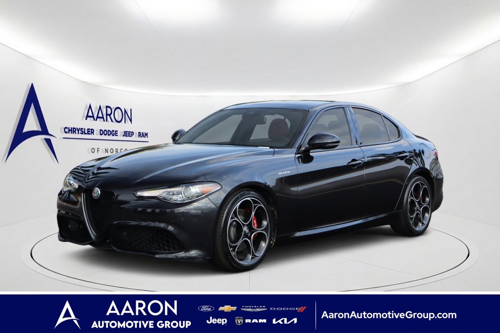 Black Metallic Used 2022 Alfa Romeo Giulia Veloce  in Norco, CA