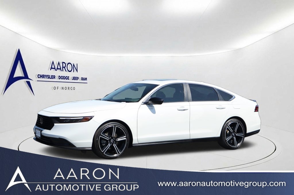 Platinum White Pearl Used 2024 Honda Accord Hybrid Sport  in Norco, CA