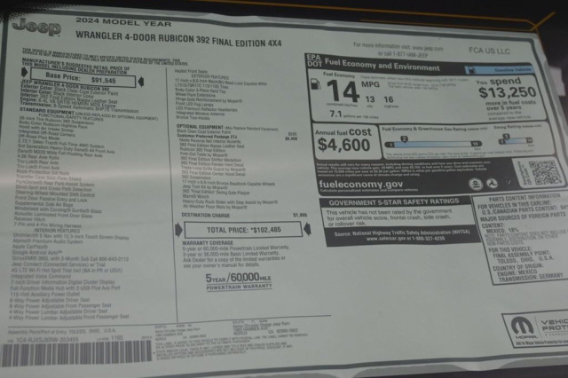 Used 2024 Jeep Wrangler Rubicon 392  in Norco, CA 29