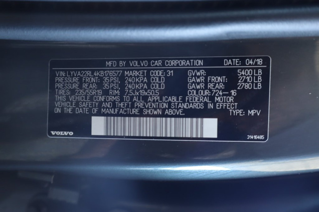 Used 2019 Volvo XC60 T6 Inscription  in Norco, CA 37