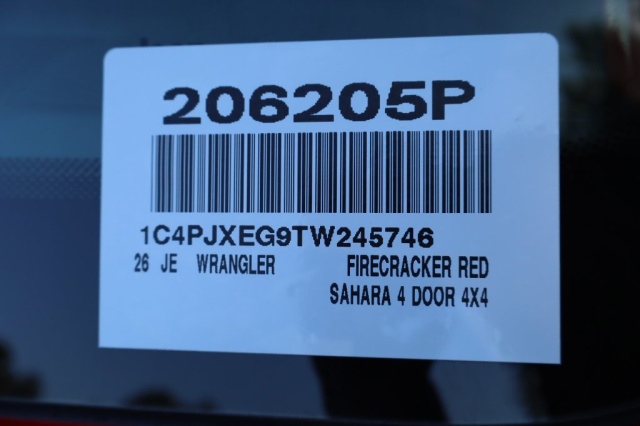 Used 2026 Jeep Wrangler Sahara  in Norco, CA 38