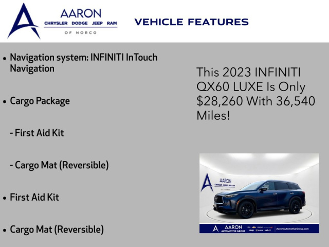 Used 2023 INFINITI QX60 LUXE  in Norco, CA 4
