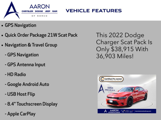 Used 2022 Dodge Charger R T Scat Pack  in Norco, CA 4