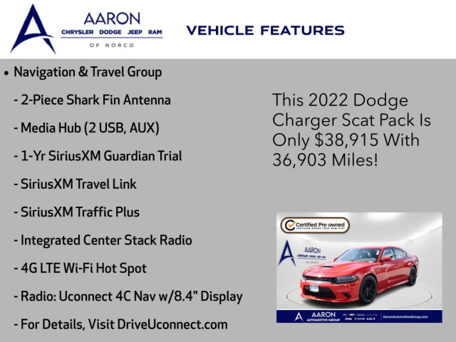 Used 2022 Dodge Charger R T Scat Pack  in Norco, CA 9