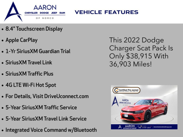 Used 2022 Dodge Charger R T Scat Pack  in Norco, CA 18