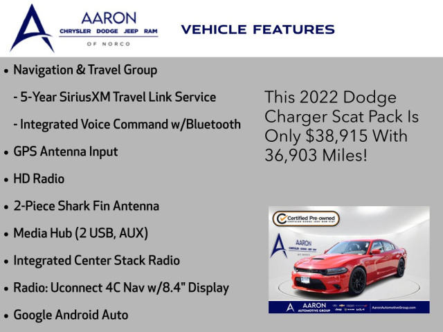 Used 2022 Dodge Charger R T Scat Pack  in Norco, CA 13