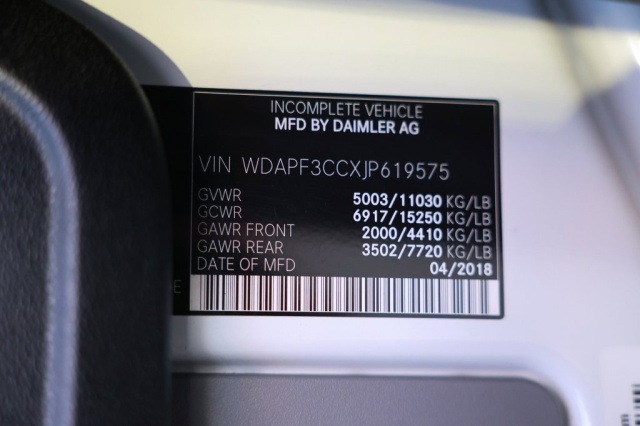 Used 2018 Mercedes-Benz Sprinter 3500 Cab Chassis 144 WB  in Norco, CA 37