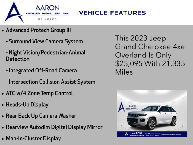 Used 2023 Jeep Grand Cherokee Overland 4xe  in Norco, CA 13