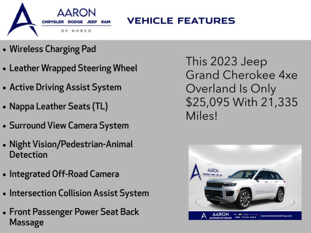 Used 2023 Jeep Grand Cherokee Overland 4xe  in Norco, CA 18