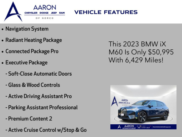 Used 2023 BMW iX M60  in Norco, CA 4