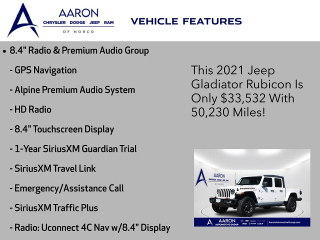 Used 2021 Jeep Gladiator Rubicon  in Norco, CA 9