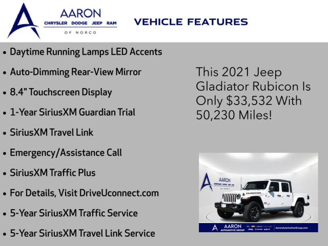 Used 2021 Jeep Gladiator Rubicon  in Norco, CA 18