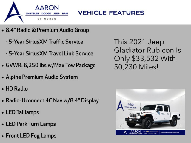 Used 2021 Jeep Gladiator Rubicon  in Norco, CA 13