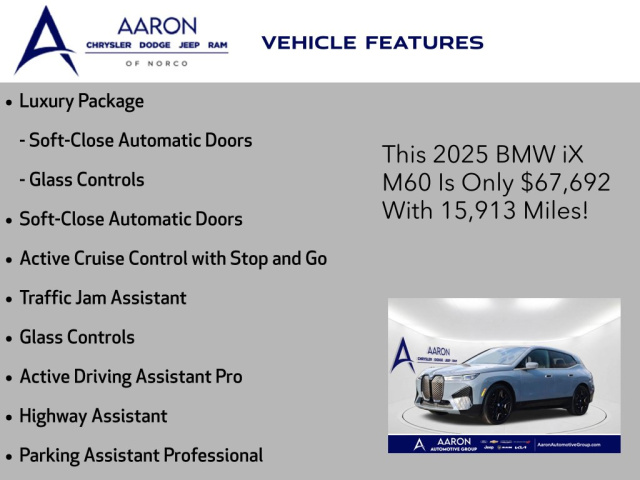 Used 2025 BMW iX M60  in Norco, CA 9