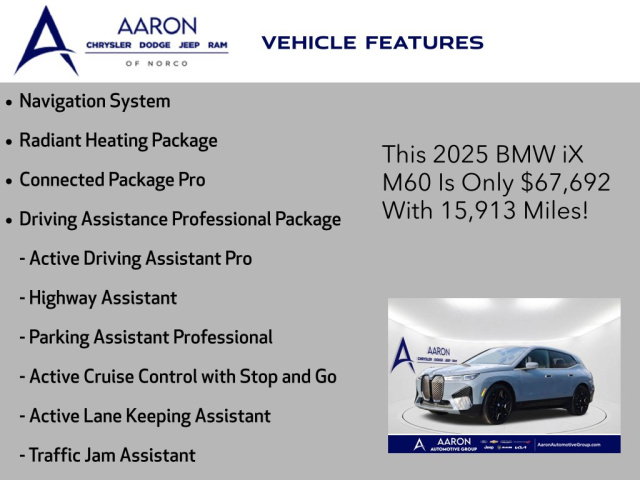 Used 2025 BMW iX M60  in Norco, CA 4
