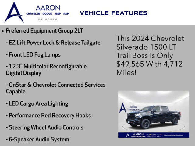 Used 2024 Chevrolet Silverado 1500 LT Trail Boss  in Norco, CA 13