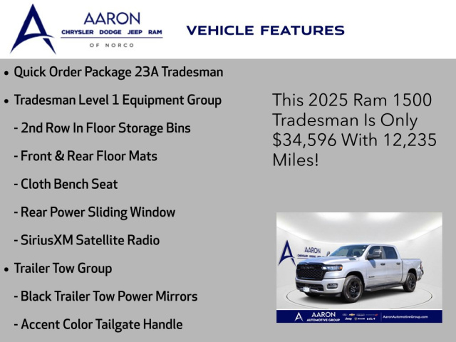 Used 2025 Ram 1500 Tradesman  in Norco, CA 4