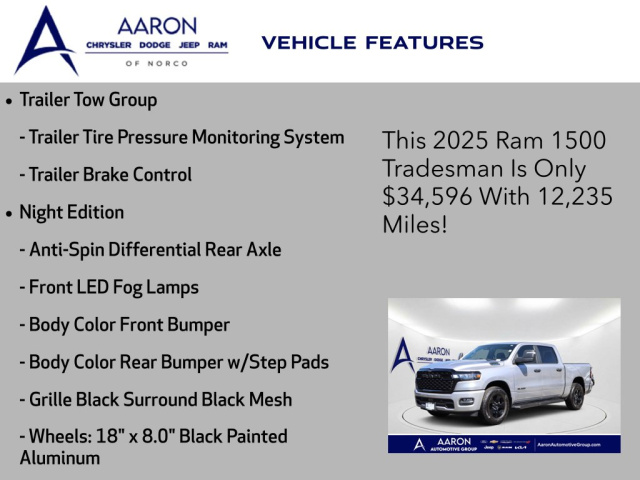 Used 2025 Ram 1500 Tradesman  in Norco, CA 13