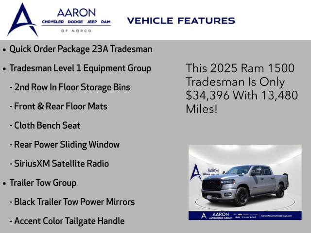 Used 2025 Ram 1500 Tradesman  in Norco, CA 4