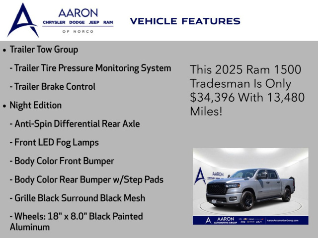 Used 2025 Ram 1500 Tradesman  in Norco, CA 13