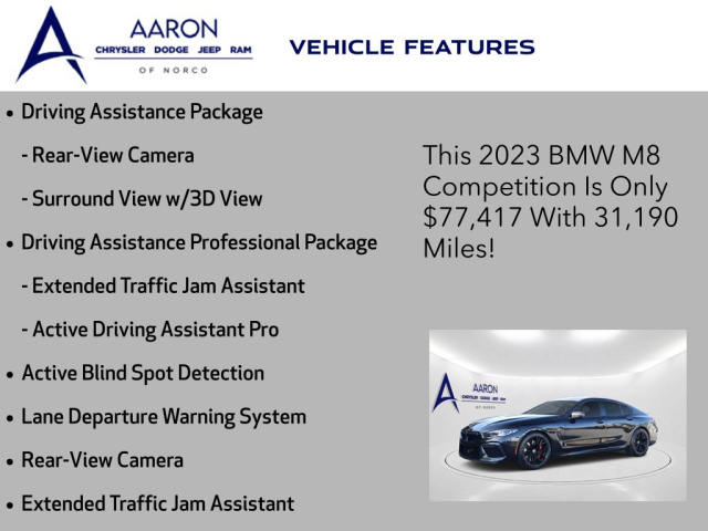 Used 2023 BMW M8 Competition  in Norco, CA 9