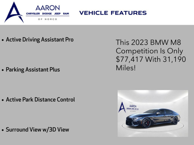 Used 2023 BMW M8 Competition  in Norco, CA 13