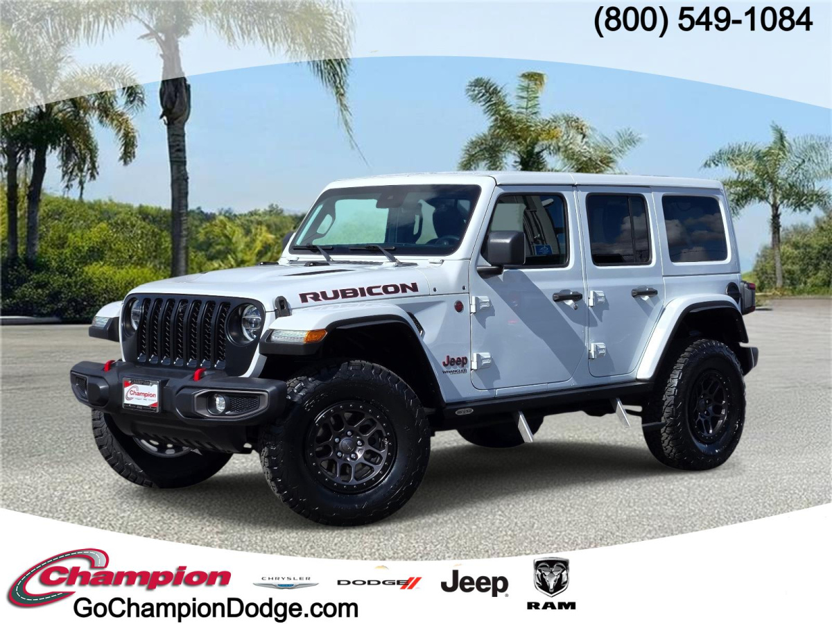 Bright White Clearcoat Used 2022 Jeep Wrangler Unlimited Rubicon 4x4  in , 