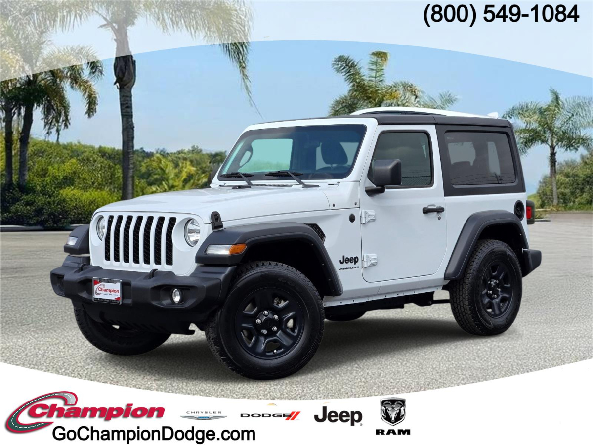 Bright White Clearcoat Used 2024 Jeep Wrangler Sport 2 Door 4x4  in , 
