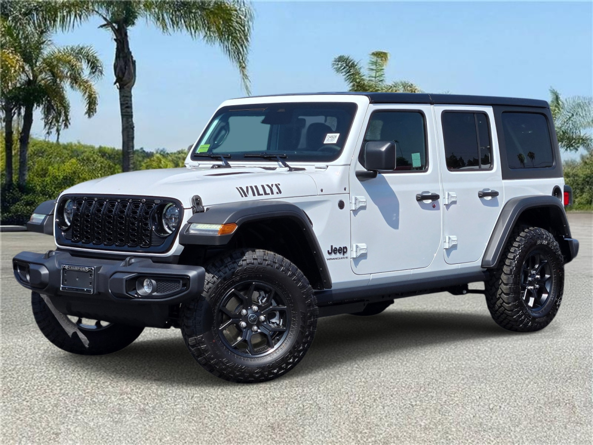 Bright White Clearcoat New 2026 Jeep Wrangler Willys 4 Door 4x4  in , 