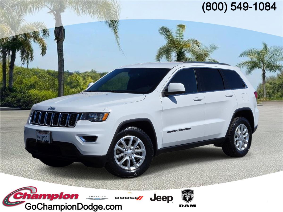 Bright White Clearcoat Used 2021 Jeep Grand Cherokee Laredo E 4x2  in , 