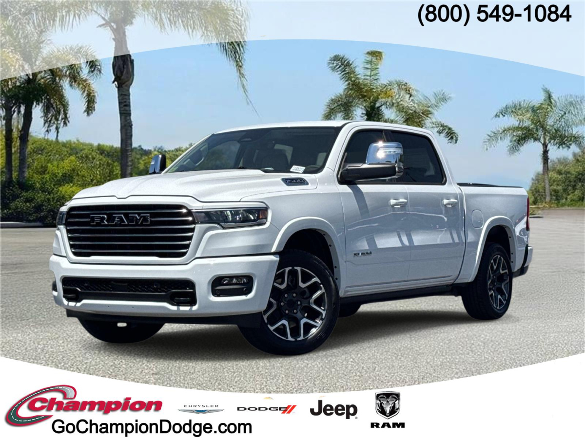 Bright White Clearcoat New 2026 Ram 1500 Laramie 4x4 Crew Cab 5'7 Box  in , 