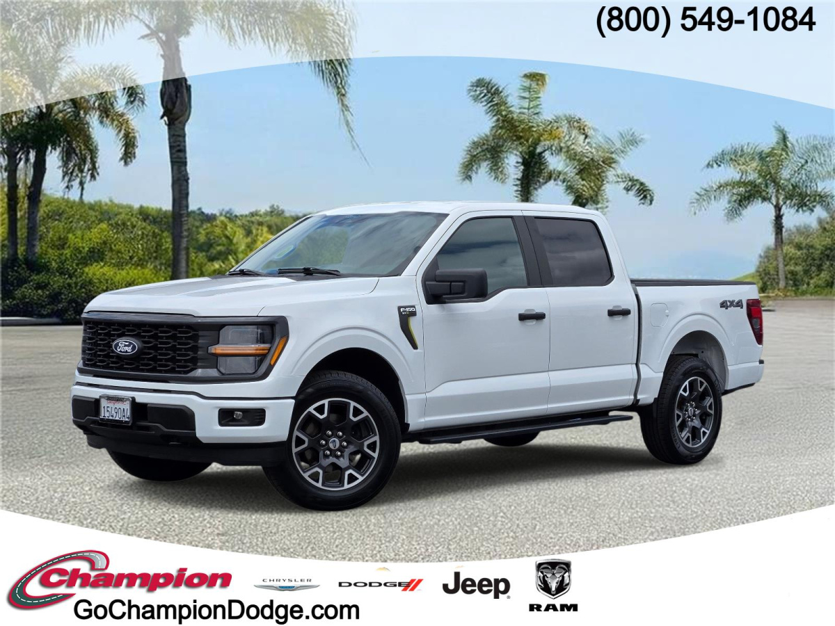 Oxford White Used 2024 Ford F-150 STX 4WD SuperCrew 5.5' Box  in , 