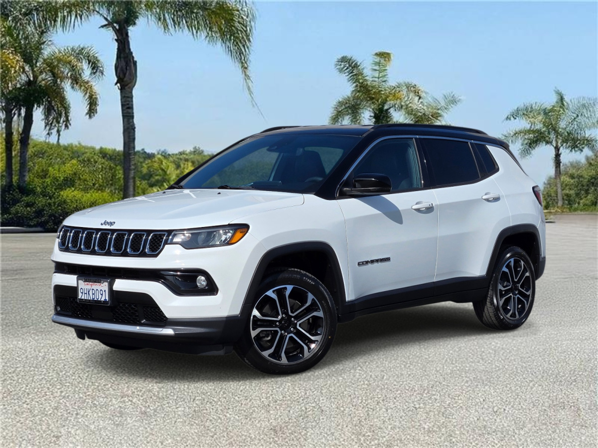 Bright White Clearcoat Used 2023 Jeep Compass Limited 4x4  in , 