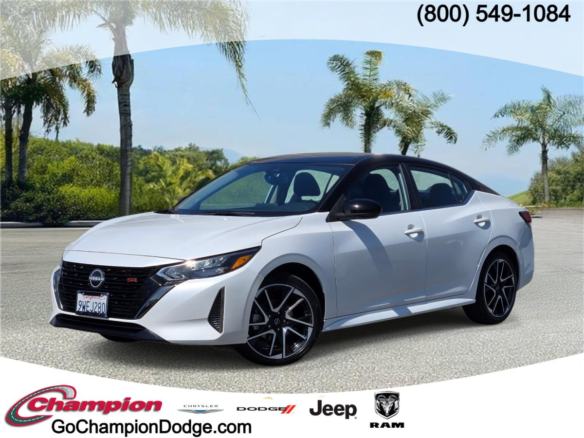Aspen White Tricoat/Super Black Used 2025 Nissan Sentra SR CVT  in , 