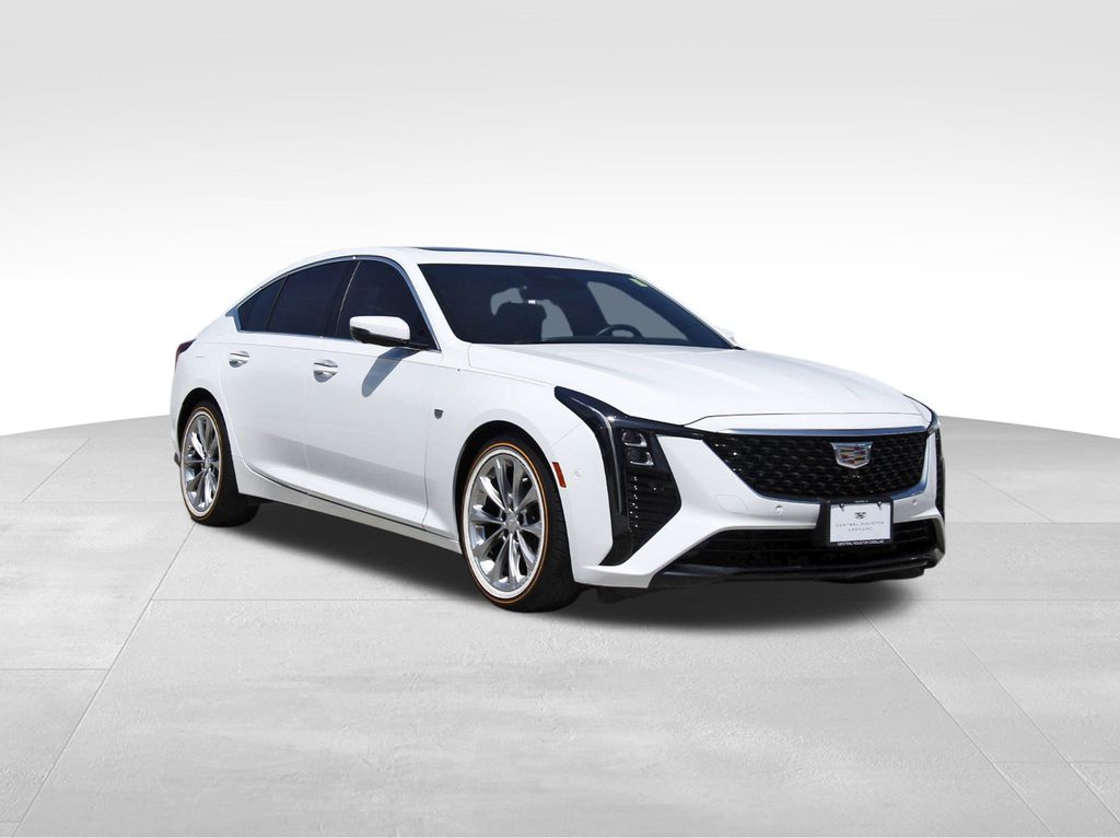 Summit White Used 2025 Cadillac CT5 Premium Luxury  in Houston, TX