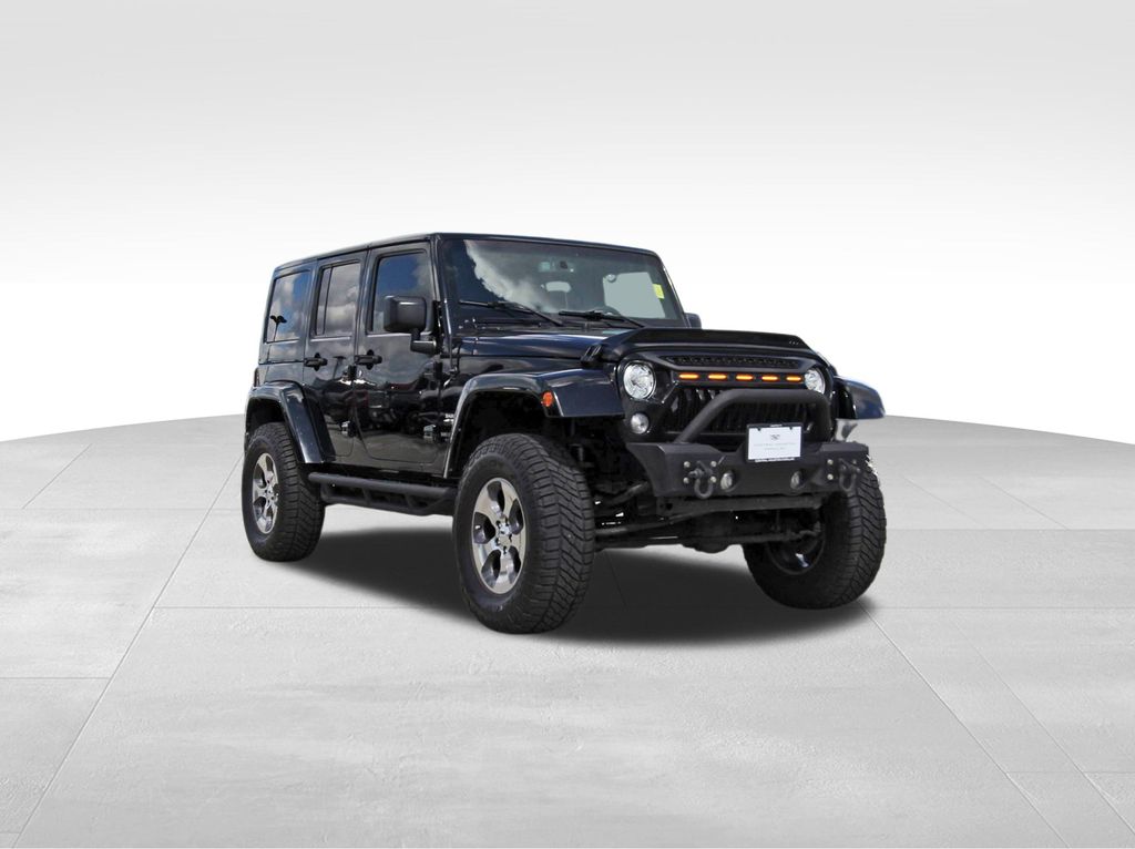 Black Clearcoat Used 2017 Jeep Wrangler Unlimited Sahara  in Houston, TX
