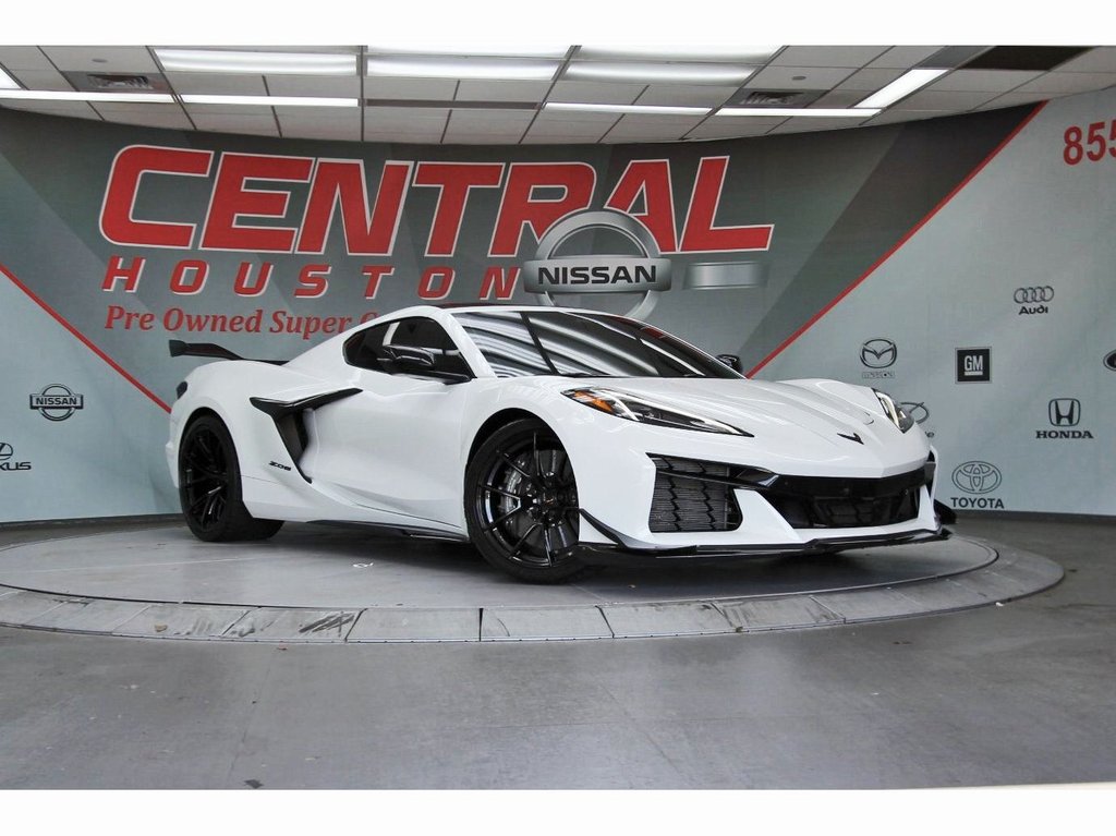 Arctic White Used 2024 Chevrolet Corvette Z06  in Houston, TX