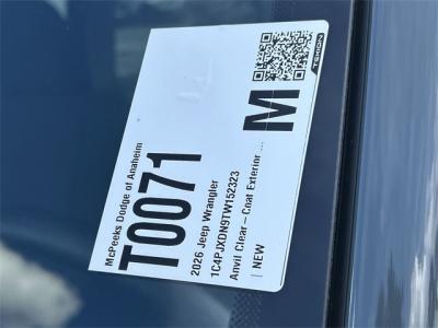 New 2026 Jeep Wrangler Sport  in Anaheim, CA 22