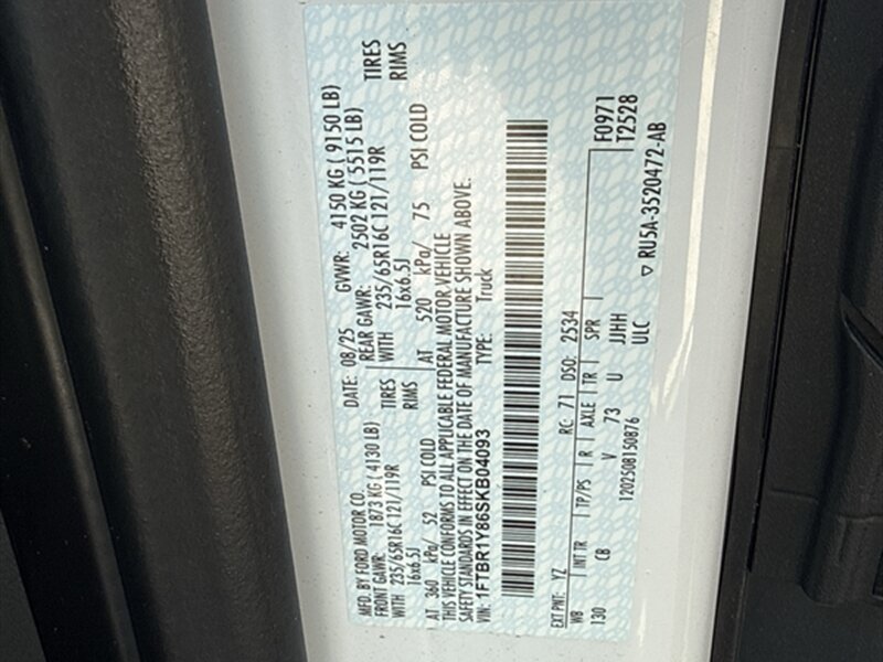 Used 2025 Ford Transit 250 T250 Low Roof Cargo in Norco, CA 15 Used 2025 Ford Transit 250 T250 Low Roof Cargo in Norco, CA 15