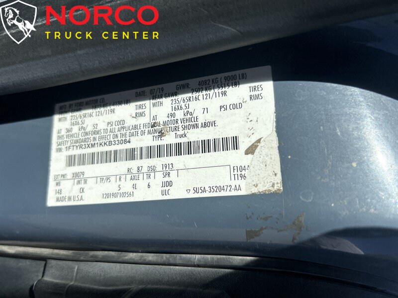 Used 2019 Ford Transit 250 T250 High Roof Extended Cargo in Norco, CA 16 Used 2019 Ford Transit 250 T250 High Roof Extended Cargo in Norco, CA 16