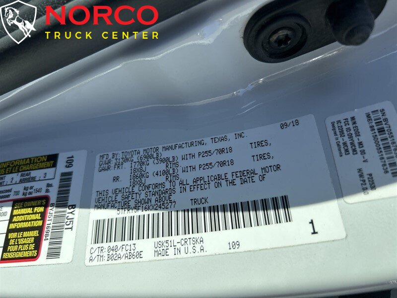 Used 2019 Toyota Tundra SR5 Extended Cab Short Bed in Norco, CA 16 Used 2019 Toyota Tundra SR5 Extended Cab Short Bed in Norco, CA 16