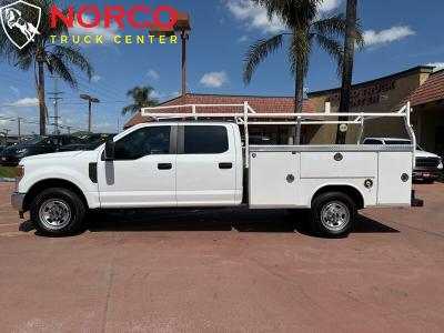 Used 2022 Ford F-350 Super Duty XL Crew Cab 8' Utility W/ Ladder Rack in Norco, CA 4