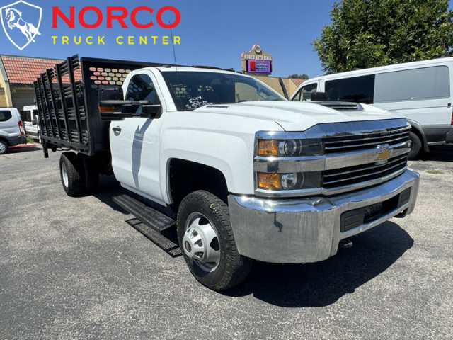 Used 2017 Chevrolet Silverado 3500HD CC Work Truck,12' Stake Bed w/ Liftgate in Norco, CA 21